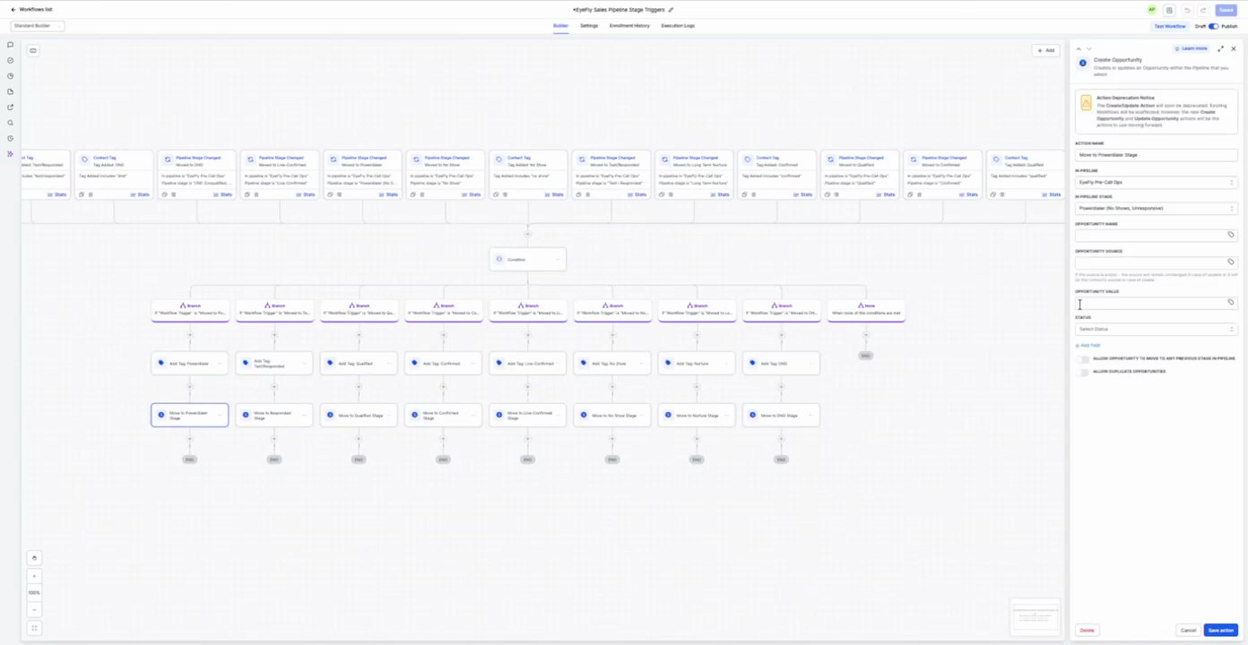 Qualify Sales Pipeline Trigger Move to Unqualified Stage at 03:24