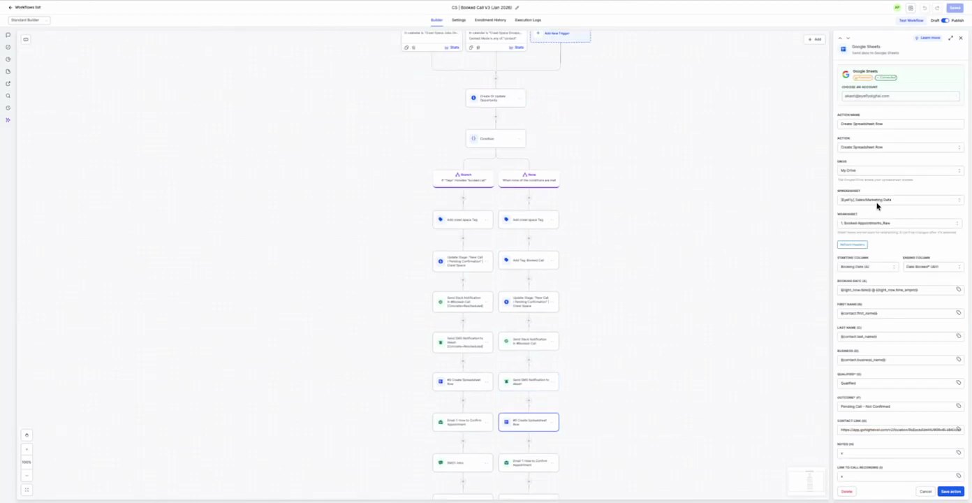 CS: Onboard Sales Call Live Chat Google Sheet at 06:14