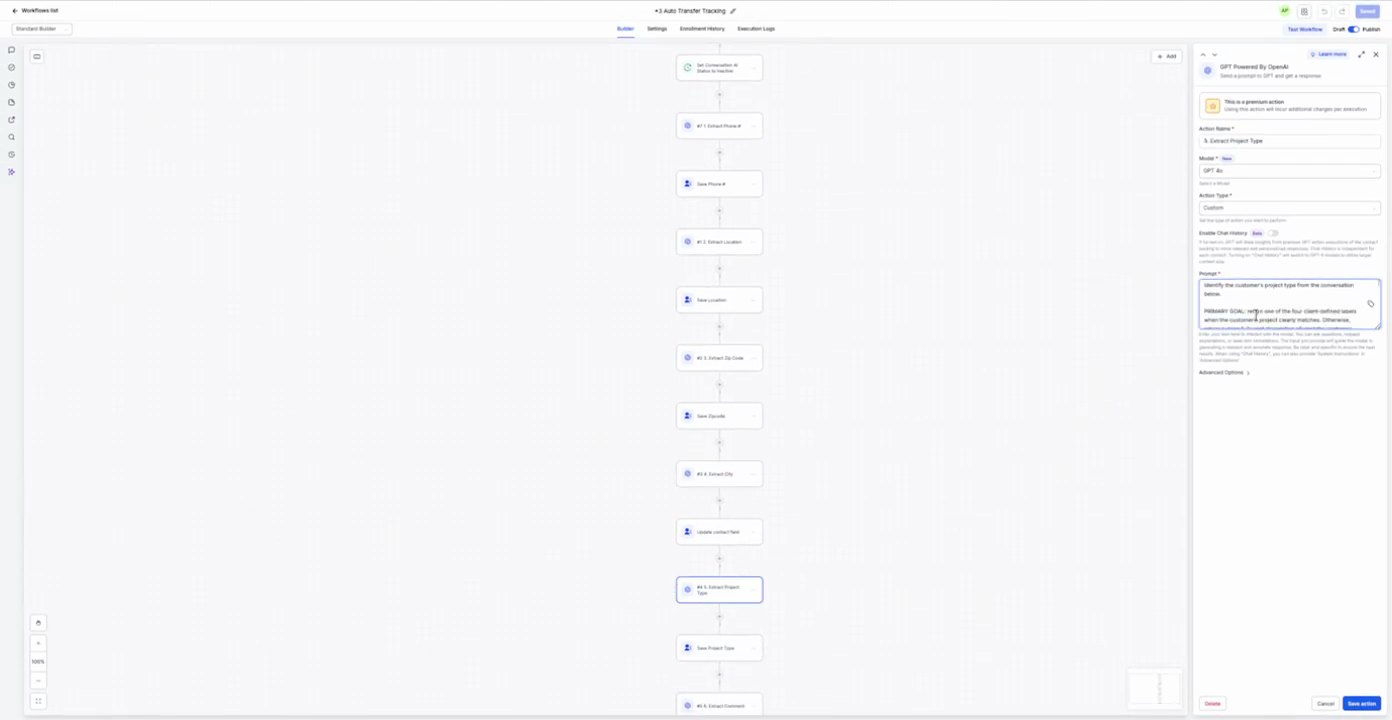 +4 App Transfer Tracking 5. Extract Project Type at 12:55