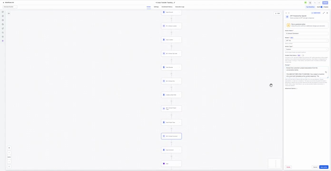 +4 App Transfer Tracking 6. Extract Comment at 13:03