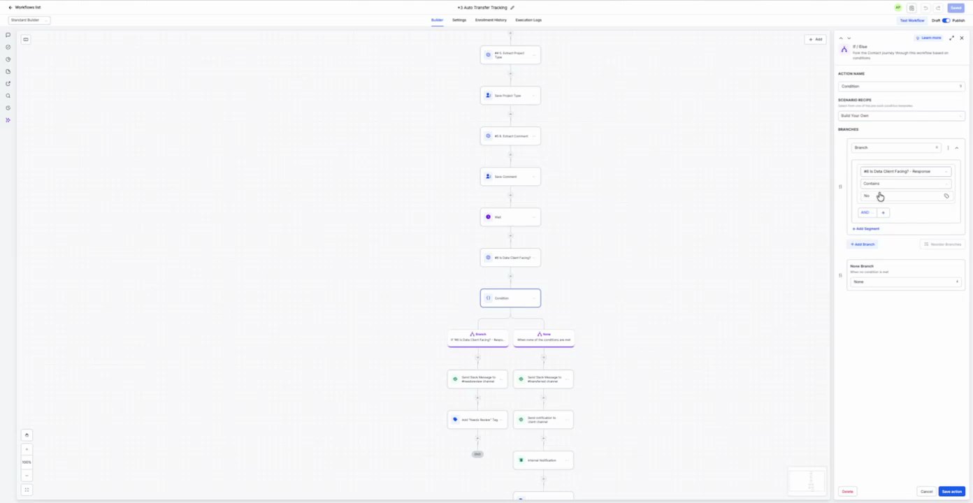 +4 App Transfer Tracking Send Internal Chat Message at 13:41